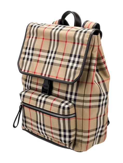 burberry dewey backpack|Burberry check backpacks.